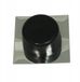 Amig Zelfklevende Deurstopper Zwart met RVS Basis - 30x18mm