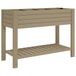 VidaXL Plantenbak verhoogd 110x45x79 cm polypropeen lichtbruin