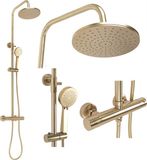 REA Parot Regendouche Geborsteld Goud 120cm