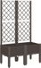 vidaXL Jardinière avec treillis 80x40x142 cm polypropylène marron