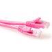 ACT Roze 1 meter U/UTP CAT6A patchkabel snagless met RJ45 connectoren