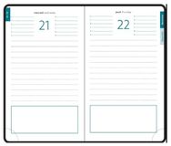 Exacompta - 151842E - navulverpakking zakagenda EasyDay – 10 x 15 cm – dagkalender januari tot december 2024