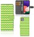 B2Ctelecom Samsung Galaxy A22 5G Telefoon Hoesje Waves Green
