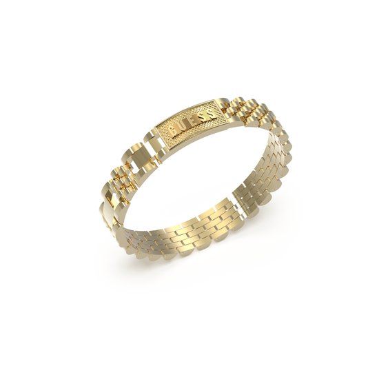 Guess Heren EMPIRE Armband Staal Goudkleurig 21 cm