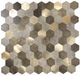 BES LED Zelfklevende Mozaïek Tegel - Afimera Mix Hexagon - Bruin/Koper - 288x280x4mm