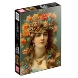 Roovi Puzzle Illustrations - Girl with Flower Crown 1000 pieces