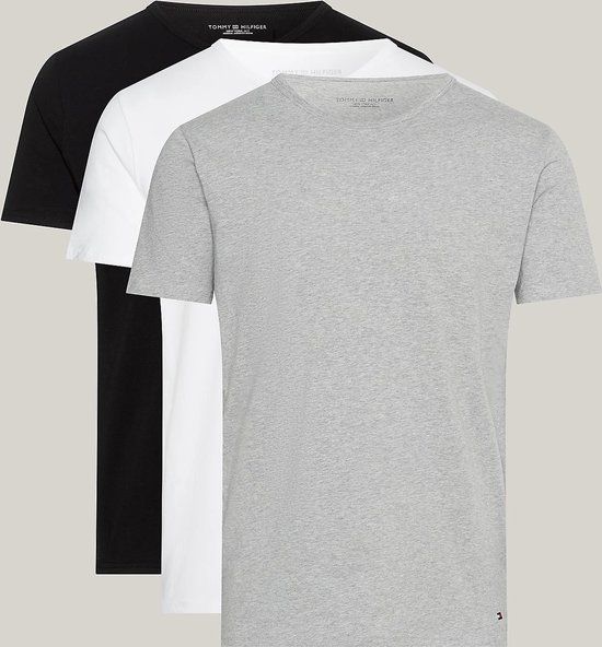 Tommy Hilfiger Stretch T-Shirt 3-pak - Elastisch katoen - XL