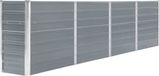 Maison Exclusive - Jardinière surélevée, 320 x 40 x 77 cm, acier galvanisé, gris