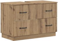 vidaXL Wastafelkabinet HOORN Artisanaal eiken