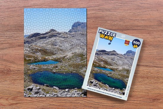 MuchoWow Puzzel Vijvers op het gebergte van de Picos de Europa in Spanje - Legpuzzel - Puzzel 500 stukjes