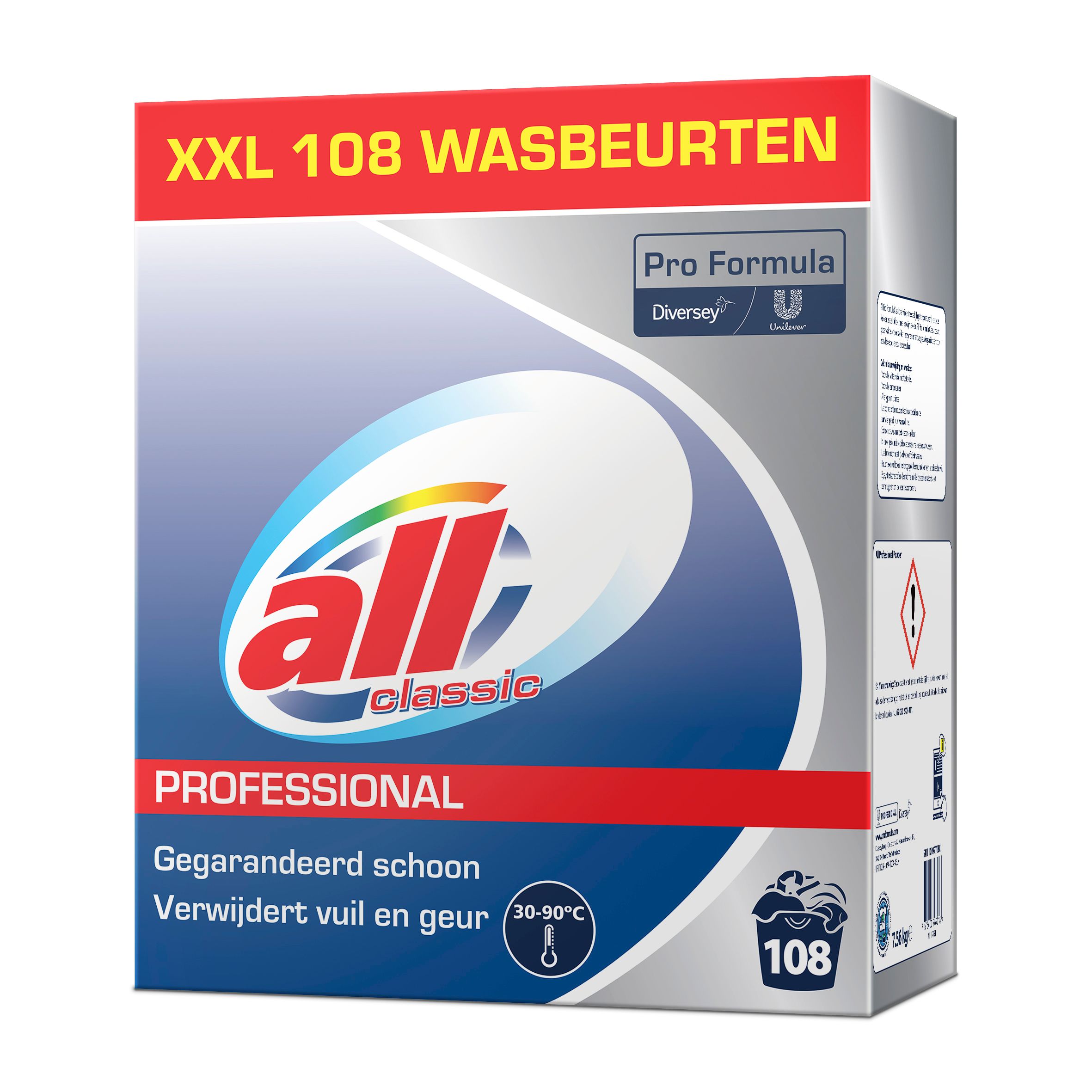 Unilever Classic - Wasmiddel - 7,56 kg / 108 wasbeurten