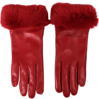 Elif Domanic Etty Rode Handschoenen van Lamswol