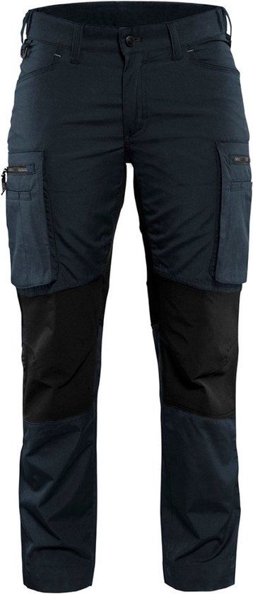 Blakläder Blåkläder Dames Service werkbroek Stretch 7159-1845 - Donker marineblauw/Zwart - C30