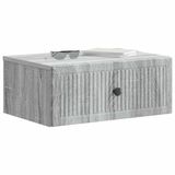 vidaXL Nachtkastje Grijs Sonoma Bewerkt Hout 49 x 34,5 x 20 cm
