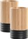Item International Badkamer tandenborstel houder/beker - hout - beige - 7 x 11 cm