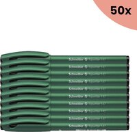 50x Schneider Topwriter 157 Fibre Pens - 0.8mm - Black