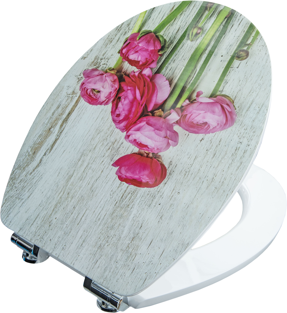 Cornat WC-bril "Bloemgroet" - FSC-hout - KSDSC351