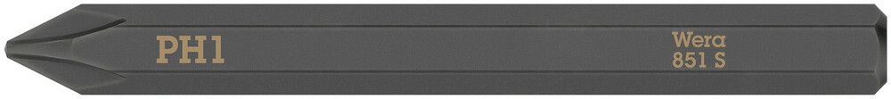 Wera 851 S Phillips kruiskopbits voor slagschroevendraaier, PH 1 x 70 mm - 05018160001
