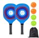 Kivora B.V. Set de pickleball pour adultes, comprenant deux raquettes en bois, quatre balles et un sac de rangement