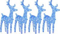 vidaXL Kerstrendieren 160 LED Acryl Blauw