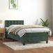 Maison Exclusive - Boxspringbed met matras, vert foncé, 80 x 200 cm, velours