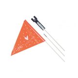XLC Uniseks – veiligheidsvlaggetje voor volwassenen, 2503290020, zwart/oranje, eenheidsmaat