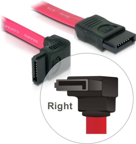 DeLOCK SATA Cable - 0.5m - Rood