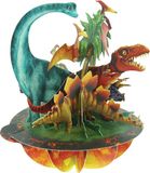 Santoro 3D Pirouette wenskaart - Jurassic Dinosaurs
