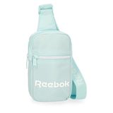 Reebok Sally schoudertas, blauw, 10 x 18 x 3 cm, polyester, Blauw, Eén maat, Schoudertas