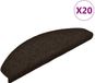 vidaXL Trapmatten Zelfklevend Donkerbruin 20 stuks 65x21x4 cm