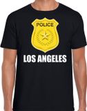 Bellatio Decorations Police Los Angeles t-shirt zwart voor heren