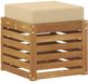 vidaXL - Tuinbank - Massief Acacia Hout - Naturel