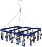 Merkloos Sokkendroger - Blauw/Zilver - Aluminium