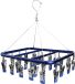 Merkloos Sokkendroger - Blauw/Zilver - Aluminium