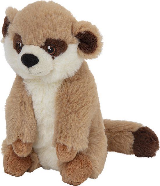 Nature Planet Pluche Stokstaartje Knuffel - 16 cm