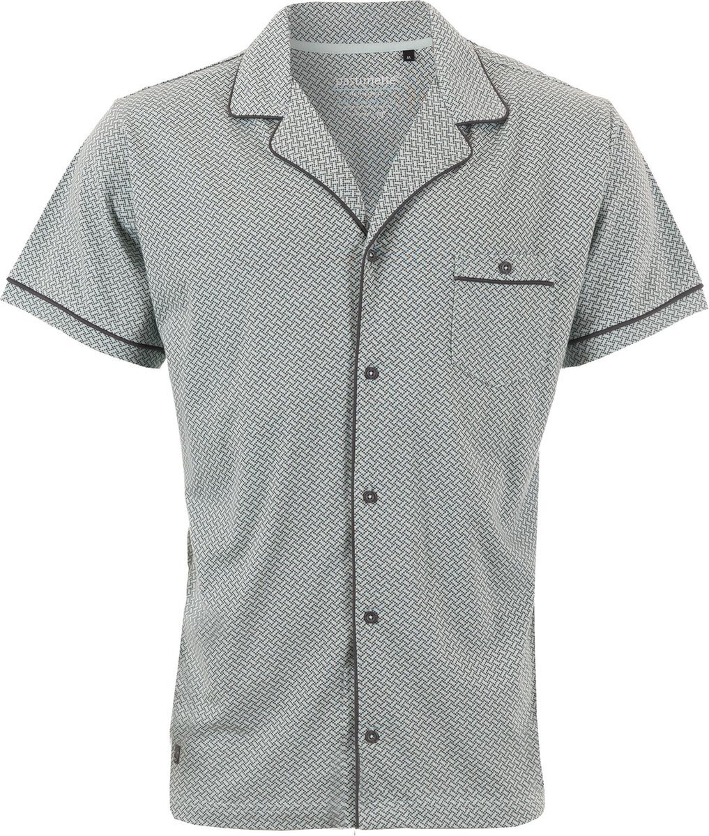 Pastunette for Men Mix & Match heren doorknoop shirt Pastunette - Groen - Maat 56