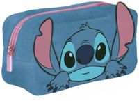 Disney Lilo & Stitch Étui à crayons en peluche/stylo Organiseur personnel Bleu 22x10cm