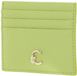 COCCINELLE Porte-cartes en cuir C-Me Document Holder Grained Leather Vert Glow Vert clair