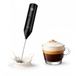 JATA JEES5504 Elektrische melkopschuimer, oplaadbaar, USB-C, melkopschuimer met 3 snelheden, schuim voor koffie, cappuccino en latte, roestvrijstalen staaf, lithiumbatterij