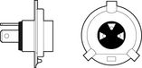 Valeo Halogeenlamp Aqua Vision 32515 H4 60/55W (X1)