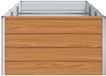 vidaXL Verhoogde plantenbak lichtbruin 240 x 80 x 45 cm Staal