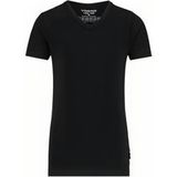 Vingino Boys Black Short Sleeve V-Neck T-Shirt - XXS