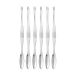 Dorre Fourchettes à fruits en similicuir argenté, lot de 6