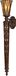 Steady Lighting Landelijke Wandlamp - Metaal - Zwart - E27 - L: 19.5cm