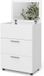 Vicco Table de maquillage Hanna, Blanc, 65.8 cm avec miroir