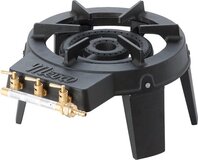 Meva Triglav Wokbrander - Gietijzer - 9.8 kW - 3 Kranen - Zwart