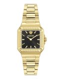 Versace Greca Edge VE5G00626 Horloge - Staal - Goudkleurig - Ø 30 mm