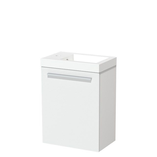 Maxaro Modulo Toiletmeubel 40 cm - Mat Wit - Glanzend Mineraalmarmer