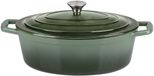 alpina Braadpan 33cm gietijzer groen