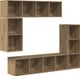 vidaXL Tv-meubelset - 4 stuks - Artisan Eiken Bewerkt Hout